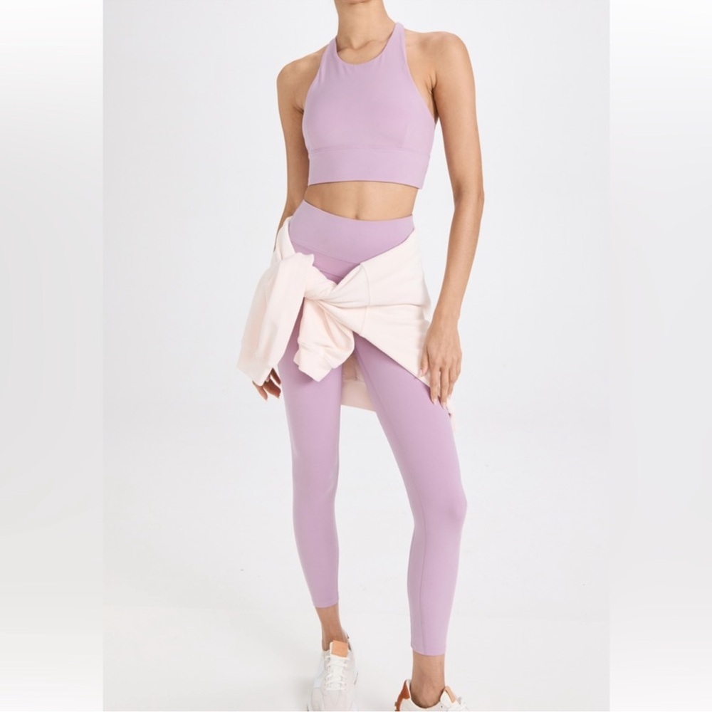 Varley Lets Move Super High Rise Legging in Lavender Mist Size Small